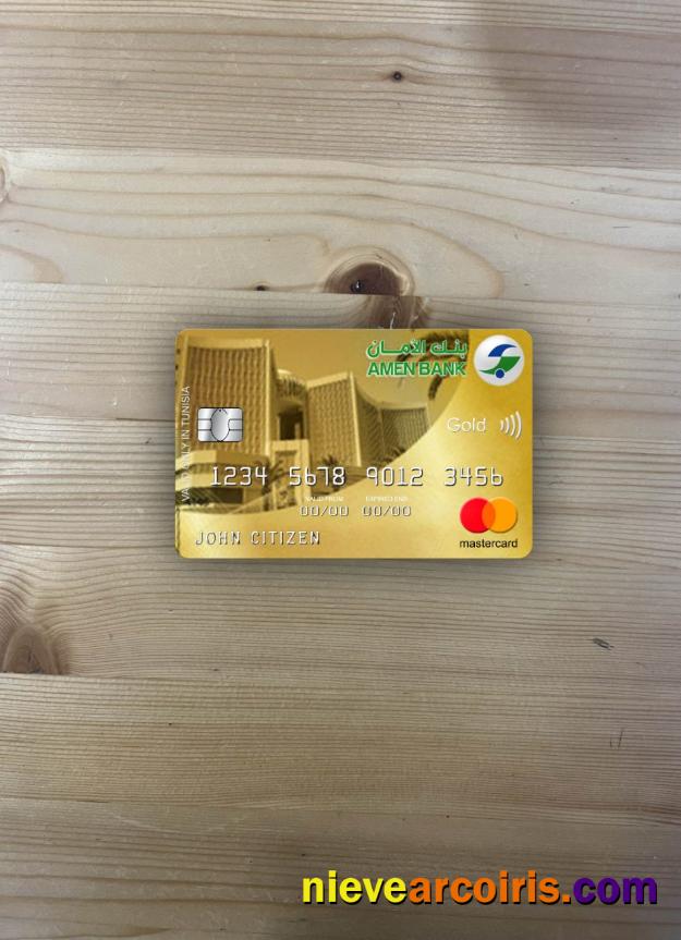 Tunisia Amen Bank infinite mastercard gold photolook
